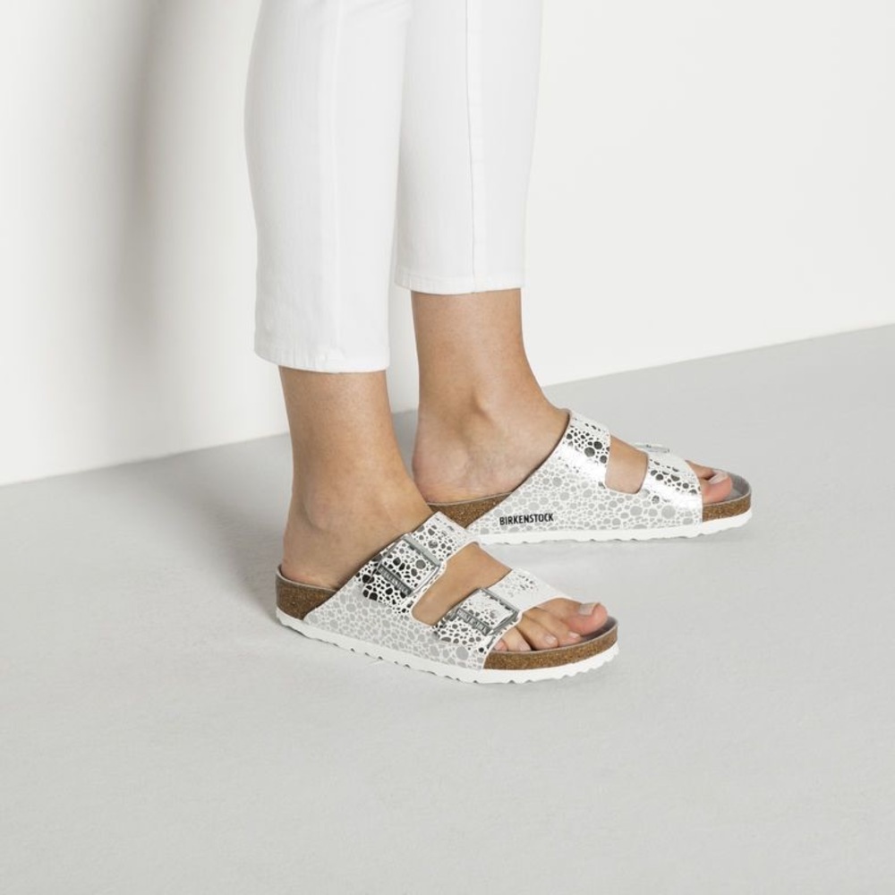Birkenstock Arizona Metallic Stones Silver